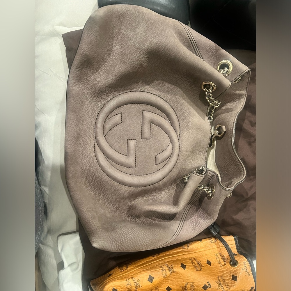 Gucci Soho Leather Chain Tote